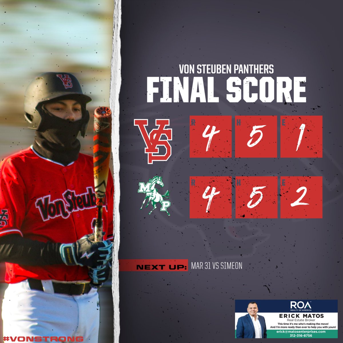 Von Steuben Baseball tweet media