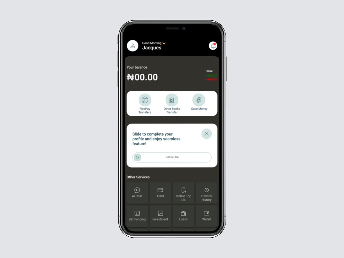 Cap_Jacq's tweet photo. Dual vibes, FlexPay; fintech app designed in dark &amp; light modes for my portfolio. Bold, adaptive, and user friendly. Check it out! #productdesign #fintech #UXDesign #uiux https://t.co/cId3isR4oX