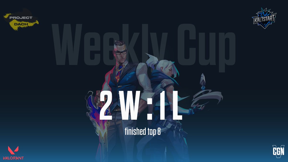 Project Dach Weekly Cup #4 

We secured strong wins in our first two games against IronWarriors &amp; Reveal Multigaming Arise 

Unfortunately, we fell short in the third game against trq+4

GG´s everyone, see you next week 💪