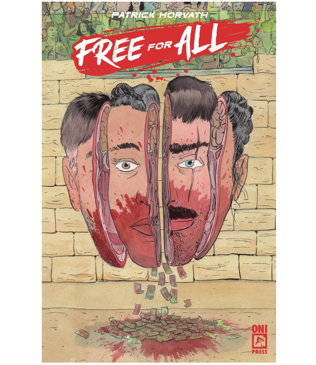 I'm not saying that insisting the rich give back to society or face mortal combat is the right way to fix our problems. I'm just saying it's an amusing one

FREE FOR ALL is out today, and offers a glimpse of a brighter future during these increasingly horrific times☀️

<a href="/OniPress/">Oni Press</a>