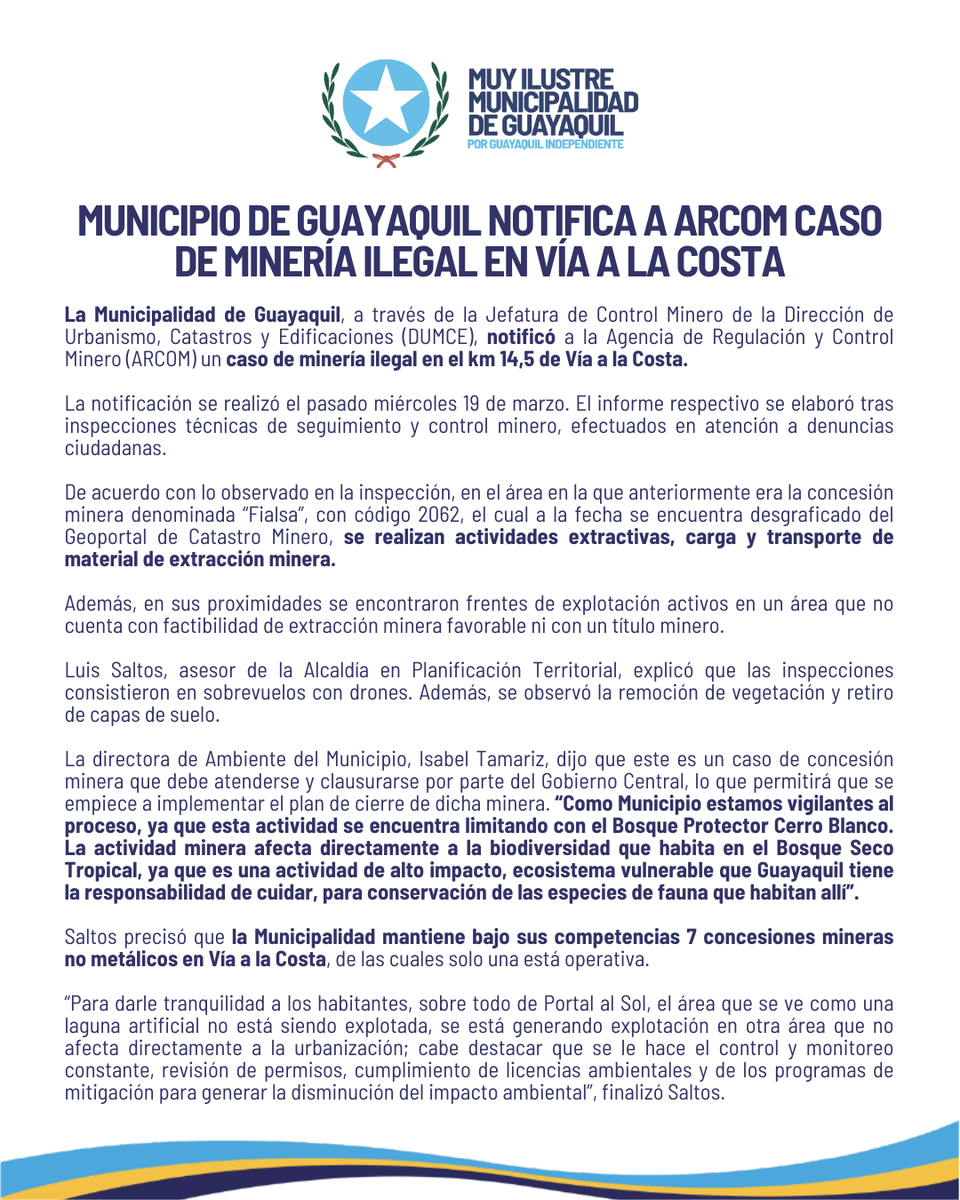PeriodicoGN's tweet photo. Ojalá y sea esta la concesión que van a quitar. @alcaldiagye @ARCOM_Ecu @aquilesalvarez Este desastre debe terminar. @Ambiente_Ec @ViaLaCostaLucha @ViaLaCostaUnida @ViaalacostaGYE @Vialacostagye https://t.co/uJQJUqRkAi