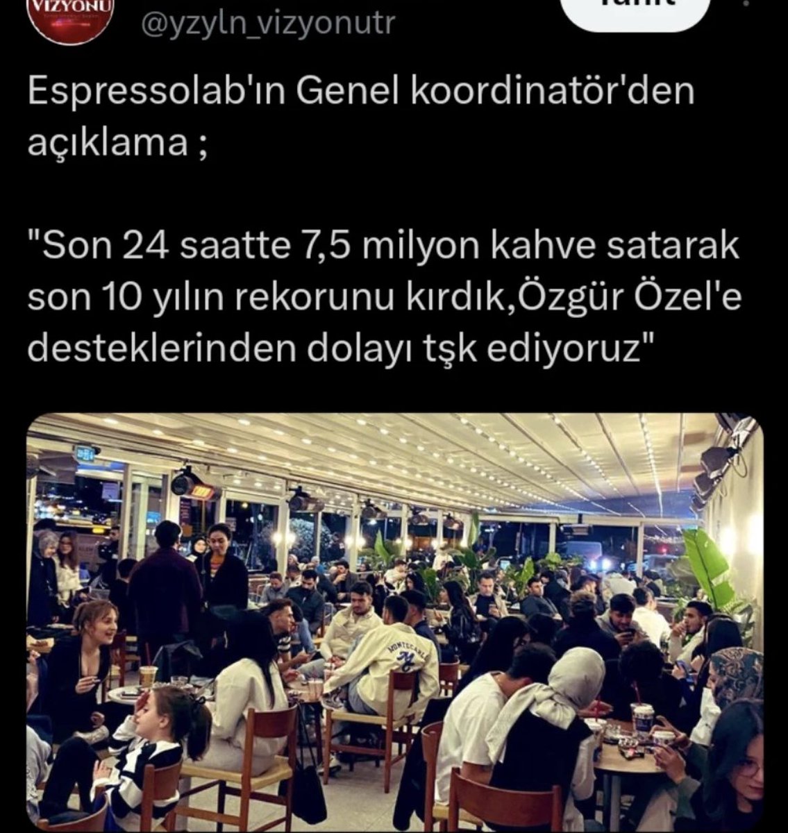 #Espressolab da içilen kahve sayısı Ekrem’e atılan oy sayısını geçmiş