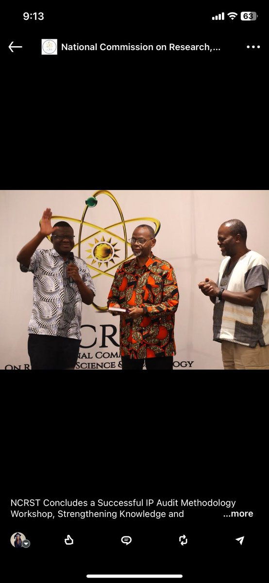 NCRST_Namibia's tweet image. This workshop was an eye-opening experience, deepening the understanding of IP and introducing a new perspective on IP auditing.
If you missed out on this insightful workshop, live-streamed videos are available on our NCRST Facebook page.
#NCRST #IPWorkshop #TechnologyTransfer