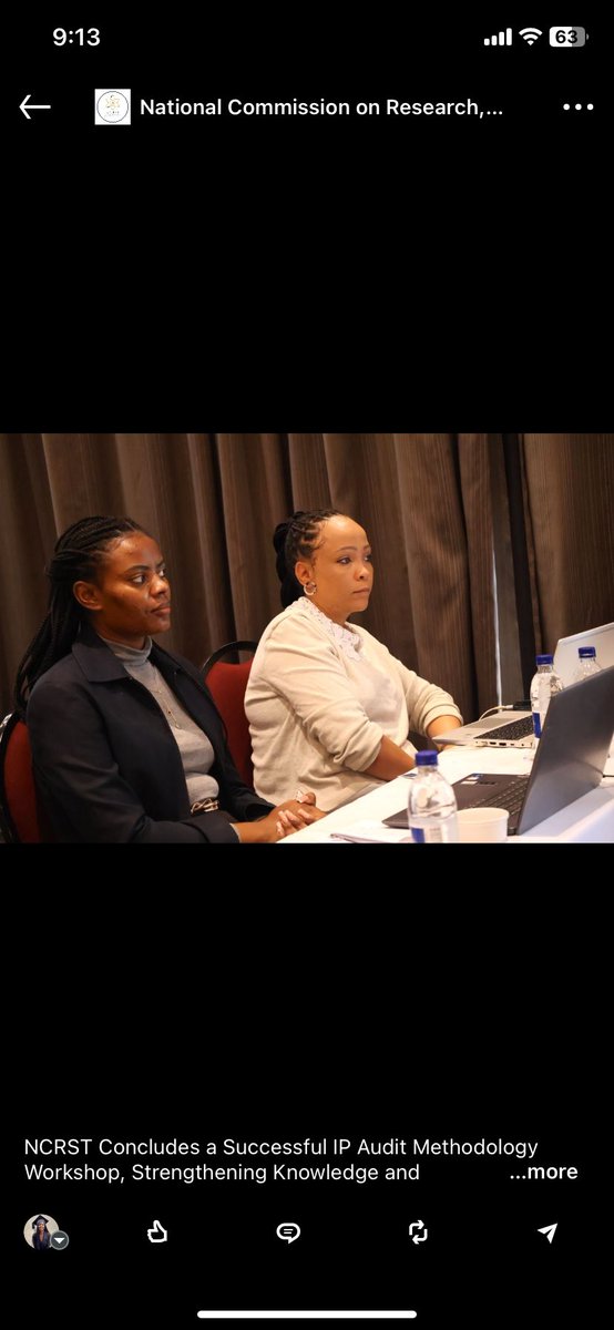 NCRST_Namibia's tweet image. This workshop was an eye-opening experience, deepening the understanding of IP and introducing a new perspective on IP auditing.
If you missed out on this insightful workshop, live-streamed videos are available on our NCRST Facebook page.
#NCRST #IPWorkshop #TechnologyTransfer