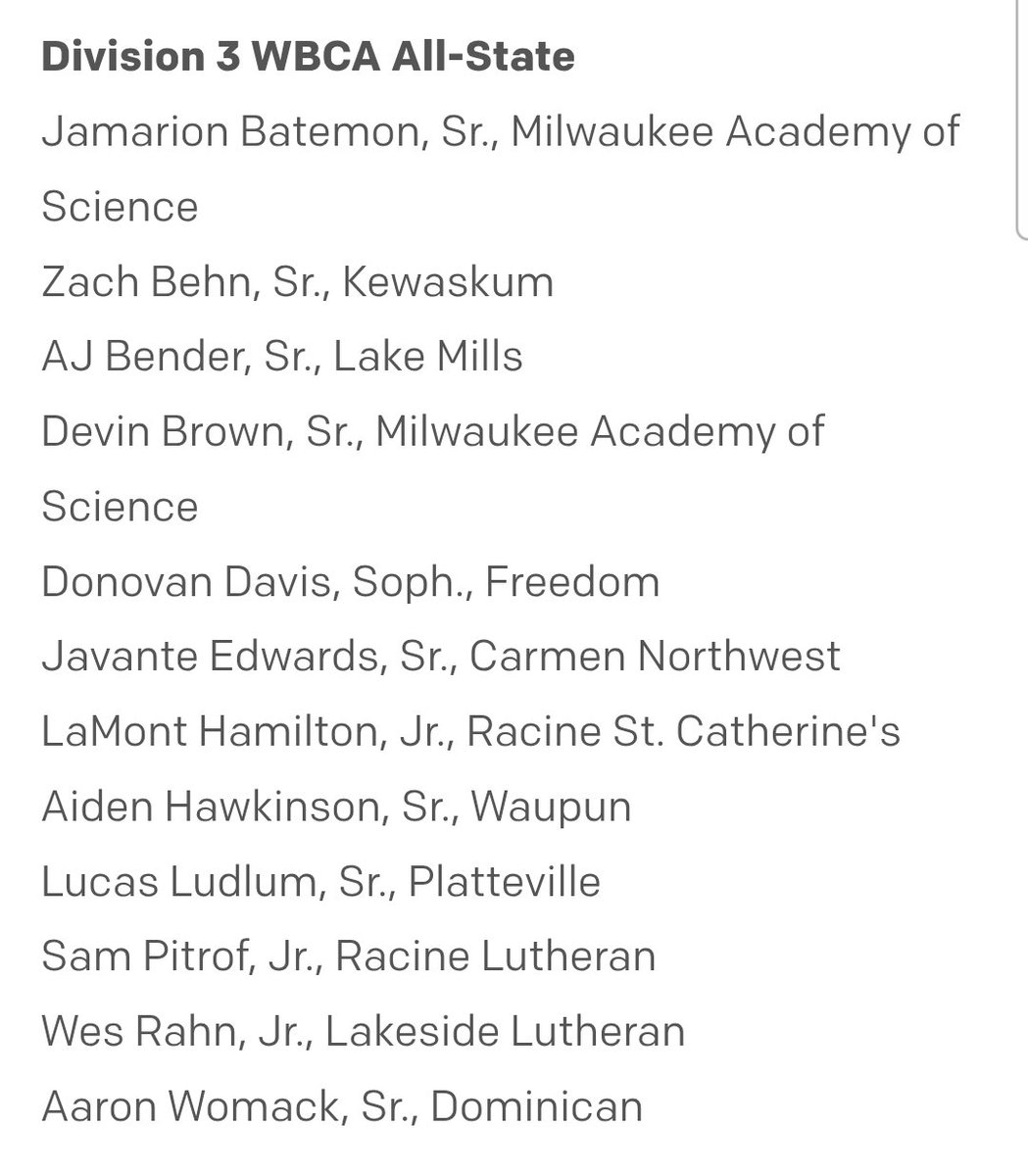 Wisconsin Playmakers (@wiplaymakers) on Twitter photo Congrats to <a href="/Aj8bender/">A.j. Bender</a> and <a href="/AidenHawkinson2/">Aiden Hawkinson</a> for being named 1st Team all state!
<a href="/MinnStMBBall/">MSU Men's Basketball</a> <a href="/4PlayingTime/">4PT</a> <a href="/p32league/">P32 League</a> Congrats to <a href="/Aj8bender/">A.j. Bender</a> and <a href="/AidenHawkinson2/">Aiden Hawkinson</a> for being named 1st Team all state!
<a href="/MinnStMBBall/">MSU Men's Basketball</a> <a href="/4PlayingTime/">4PT</a> <a href="/p32league/">P32 League</a>
