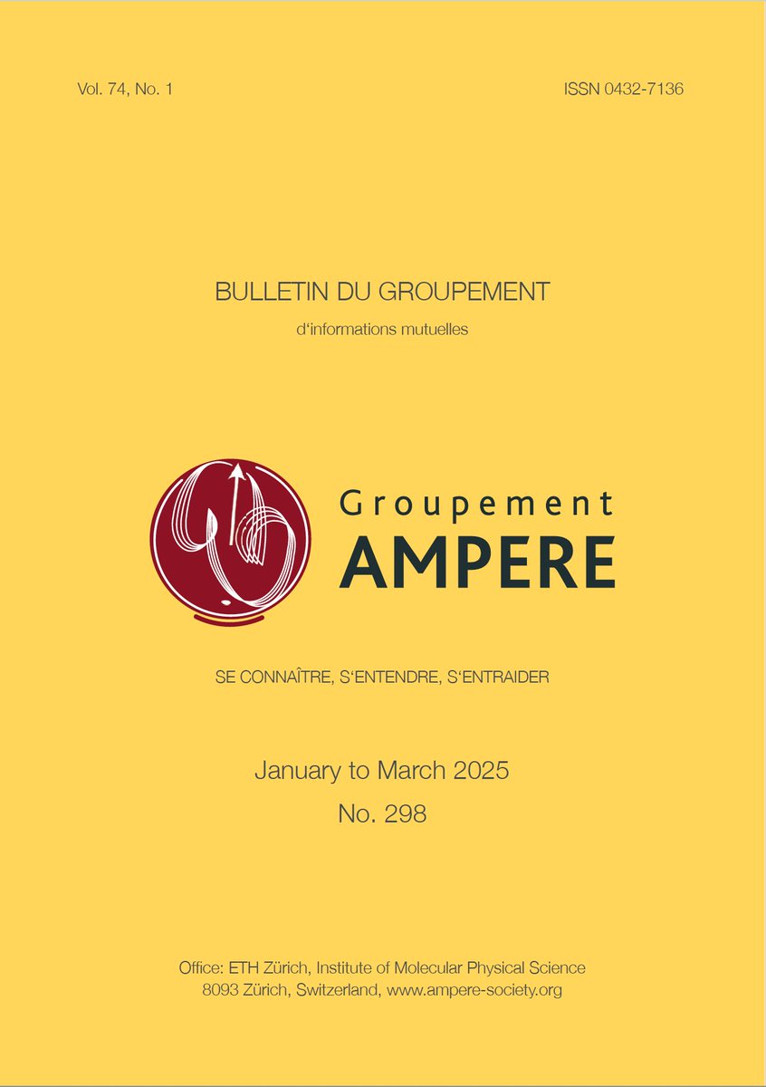 The new AMPERE Bulletin is out and available at 

ampere-society.org/bulletins/Ampe…
