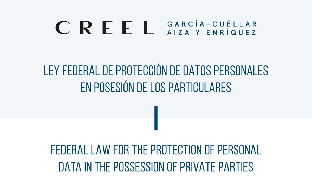 Creel, García-Cuéllar, Aiza y Enríquez, S.C. (@creelmx) on Twitter photo El 20/03 se publicó en el <a href="/DOF_SEGOB/">Diario Oficial DOF</a> un paquete de reformas en materia de protección de datos personales y transparencia, emitiéndose una nueva ley que abroga la ley anterior y extingue al INAI. Lee aquí los cambios más relevantes de dicha reforma: lnkd.in/envcFFJH El 20/03 se publicó en el <a href="/DOF_SEGOB/">Diario Oficial DOF</a> un paquete de reformas en materia de protección de datos personales y transparencia, emitiéndose una nueva ley que abroga la ley anterior y extingue al INAI. Lee aquí los cambios más relevantes de dicha reforma: lnkd.in/envcFFJH