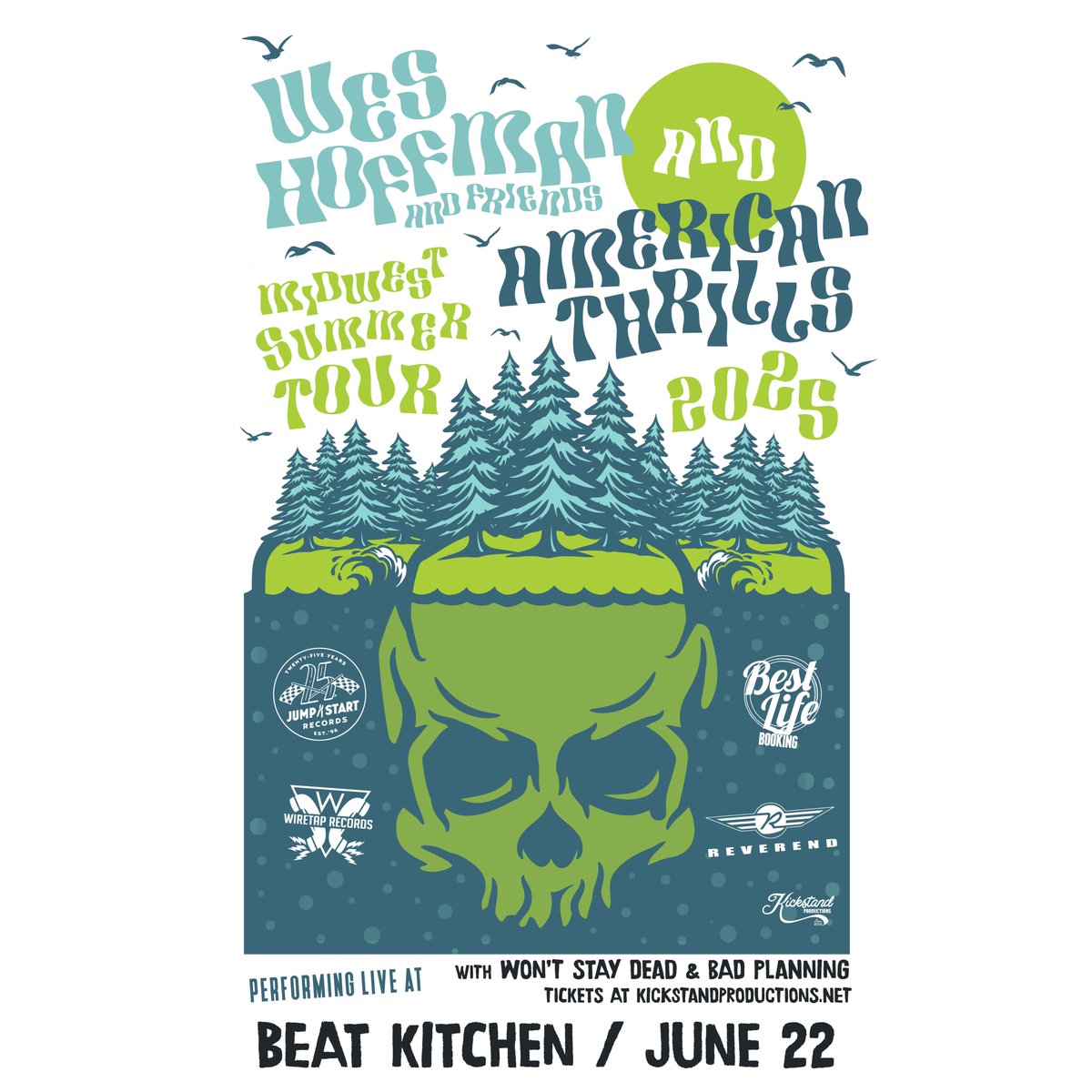 🌲 JUST ANNOUNCED 🌲
<a href="/Wesleyhoffman/">Wes Hoffman</a> and Friends with <a href="/badplanningil/">Bad Planning</a>, American Thrills &amp; Won't Stay Dead
📆 SUN., JUNE 22 at <a href="/beatkitchenbar/">Beat Kitchen</a> 
🎟 ON SALE NOW
🔗 bit.ly/4kWW5Sm