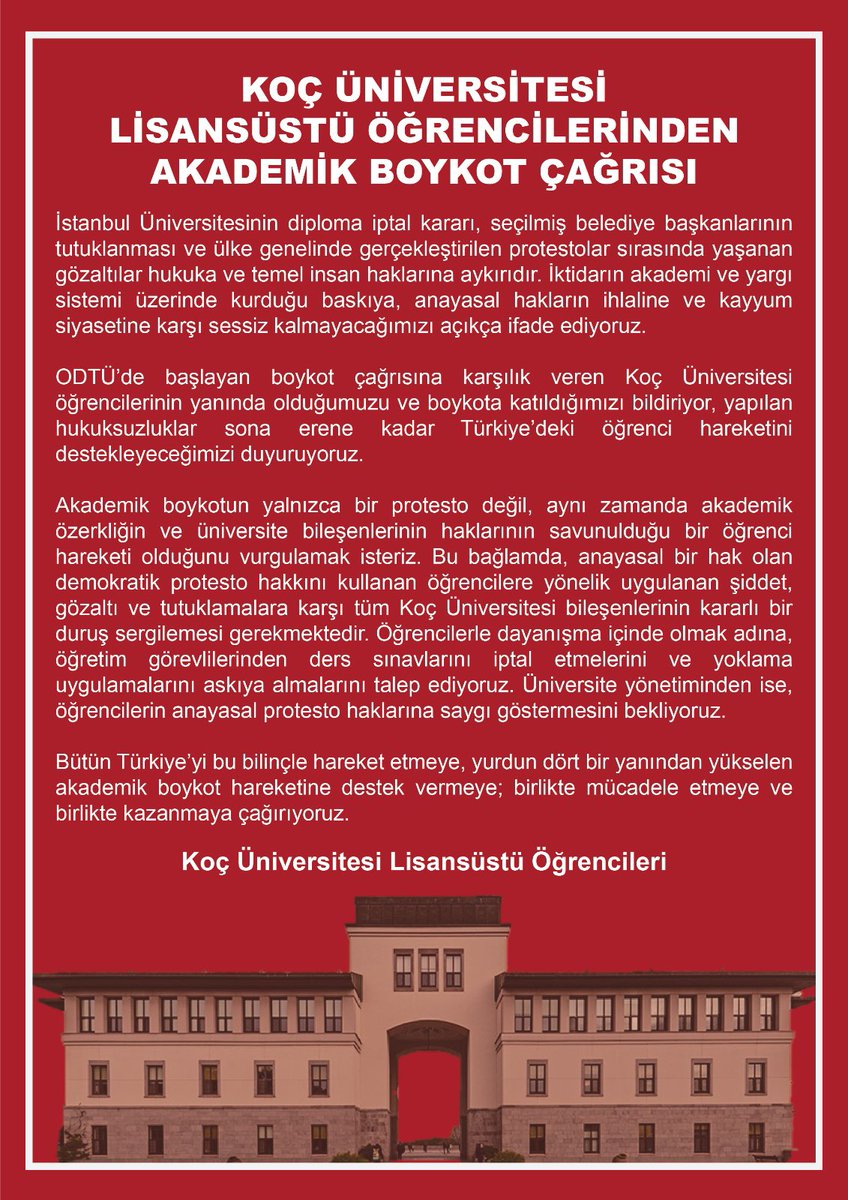 OdeonHareketi's tweet photo. Lisansüstü öğrencilerden çağrı var.

Direne direne kazanacağız! https://t.co/ya1NqW8Tz2