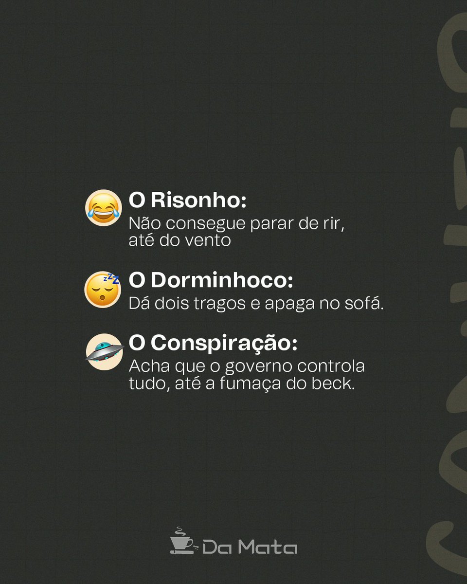 E aí, qual desses te representa? Marca os amigos e comenta! 👇😂

#tabacariadamata #damata #role