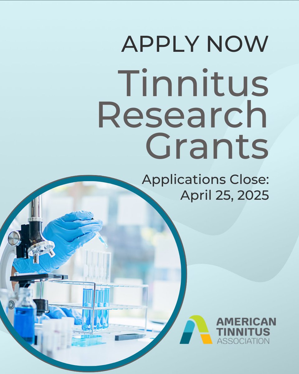 🔬 Advancing Tinnitus Research: Call for Applications!🔬

American Tinnitus Association’s Innovative Research Grants Program is dedicated to funding cutting-edge research that moves us closer to better treatments and a cure.

We encourage researchers exploring tinnitus