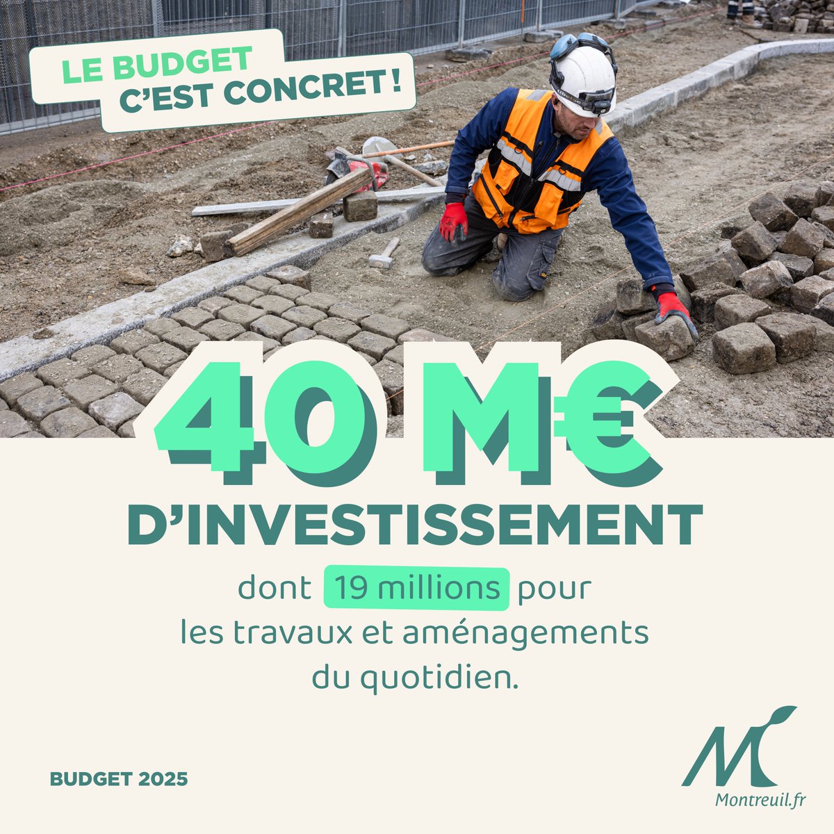 🤝 Les élus du Conseil municipal de Montreuil, réunis en séance ce mercredi 27 mars, adoptent le budget 2025 de la Ville.

✅ Santé, éducation, associations et capacité d’investissement : zoom sur quatre composantes clés de ce tout nouveau budget.

#CM93100
