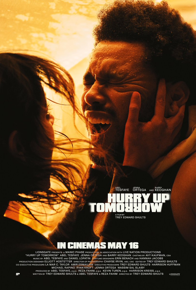 1weekndreal's tweet photo. HURRY UP TOMORROW
new poster
in cinemas May 16
#HurryUpTomorrow #TheWeeknd #JennaOrtega https://t.co/uHcWJaAozF
