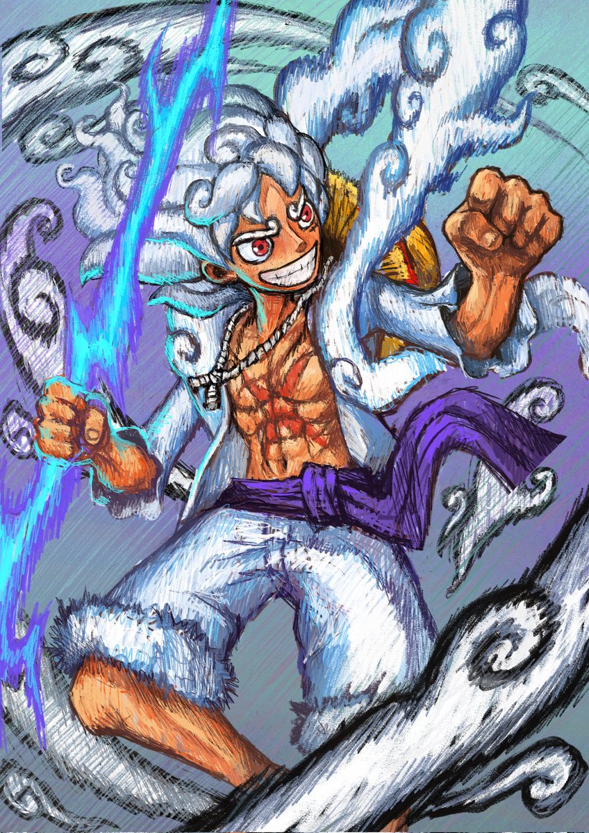 New illustration I made of Luffy Gear 5
