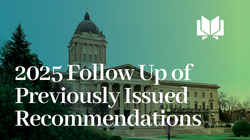 In a new report, Auditor General Tyson Shtykalo found 29% of 236 recommendations followed up this year have been implemented. Another 55% were reported as in progress.  Read more: ow.ly/eO2250Vpgfb