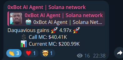 I just want to show you how it works

$SOL #Daquavious

t.me/ai_agent_solan…

GAqaHoJ4kRv5BirnactjezW5wPfHgAqTmXFPS8U6pump