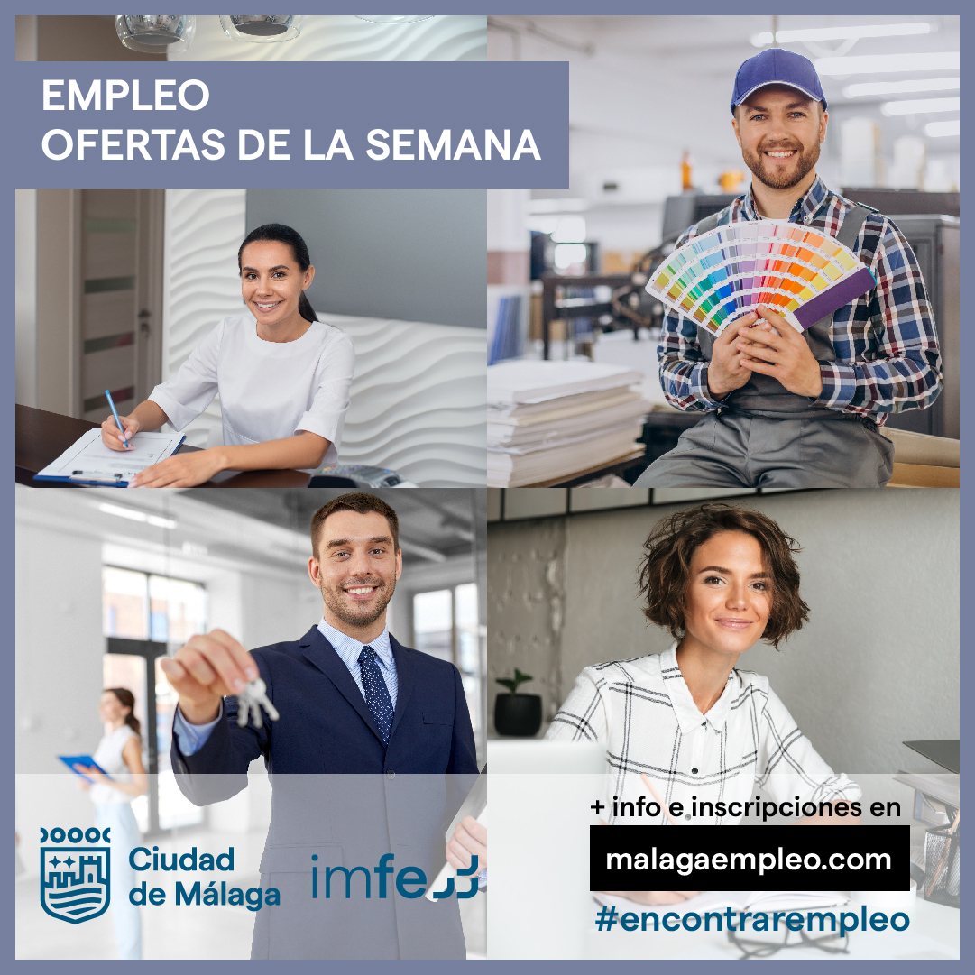 malagaimfe's tweet photo. 💼👨🏼💼 ¡𝐋𝐥𝐞𝐠𝐚𝐧 𝐥𝐚𝐬 𝐨𝐟𝐞𝐫𝐭𝐚𝐬 𝐝𝐞 𝐥𝐚 𝐬𝐞𝐦𝐚𝐧𝐚 𝐝𝐞 #𝐈𝐌𝐅𝐄!
🔍 Encuentra las #ofertas de #empleo en la web del #IMFE 🌐 https://t.co/C1YBWhceBk o en nuestra app 📲 'malagaempleo' (disponible en Google Play y App Store).
#IMFEMálaga #OfertasDeEmpleo @malaga https://t.co/NW9TYxH2Ch