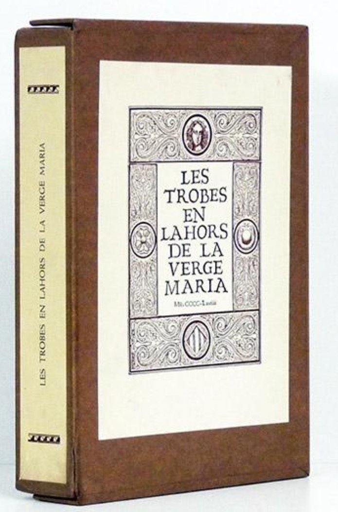 VicenteLizondo's tweet image. 📖 El primer llibre imprés en la península ibèrica va ser gràcies a una dona valenciana (Leonor Eiximenis) casada en (Lambert Palmart) i per supost en &quot;llengua valenciana&quot;.

&quot;Les Trobes en Lahors de la Verge Maria&quot;; un #incunable publicat en Valéncia en 1474.

Valéncia es va…