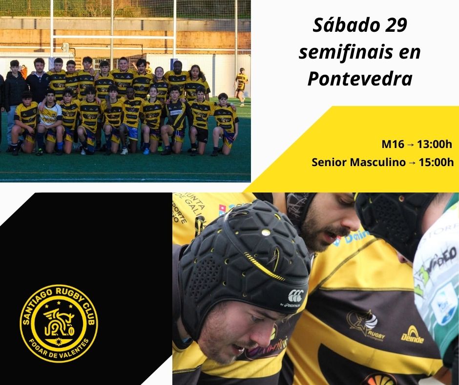 Este sábado tes un compromiso dobre co rugby compostela en Pontevedra!! 
Reserva a data 

#santiagoquererugby 🖤💛