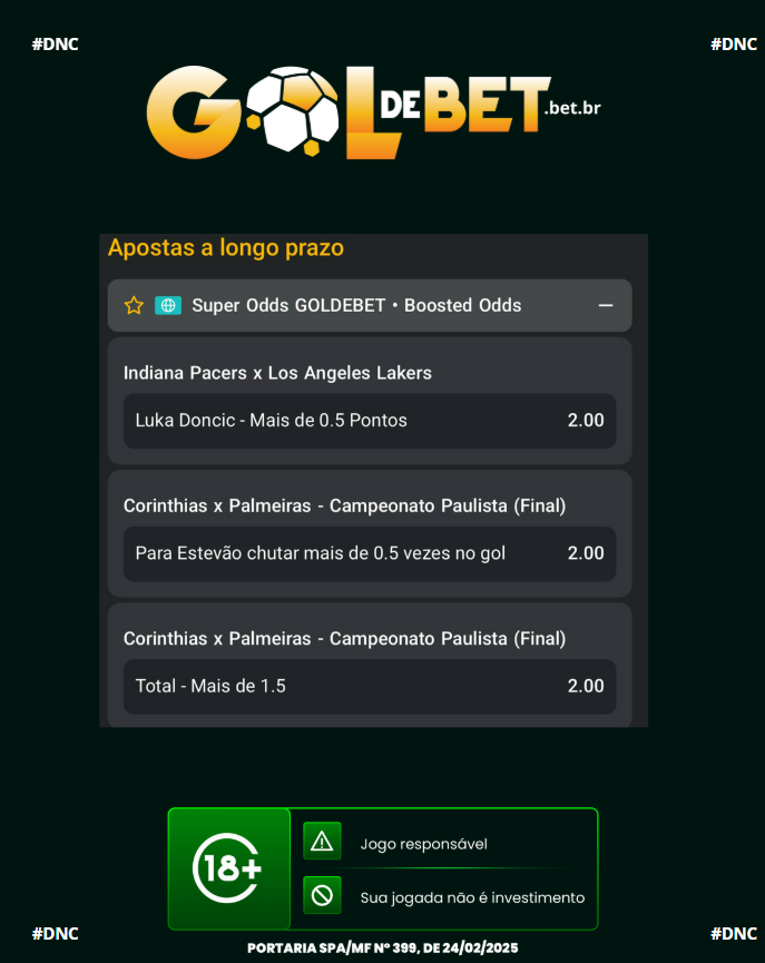 moiseslanadnc's tweet photo. 💰R$5,00
#dnc #superodd #apostaaumentada
Deixa o like, galera!!! https://t.co/f7lmM4DjTb
