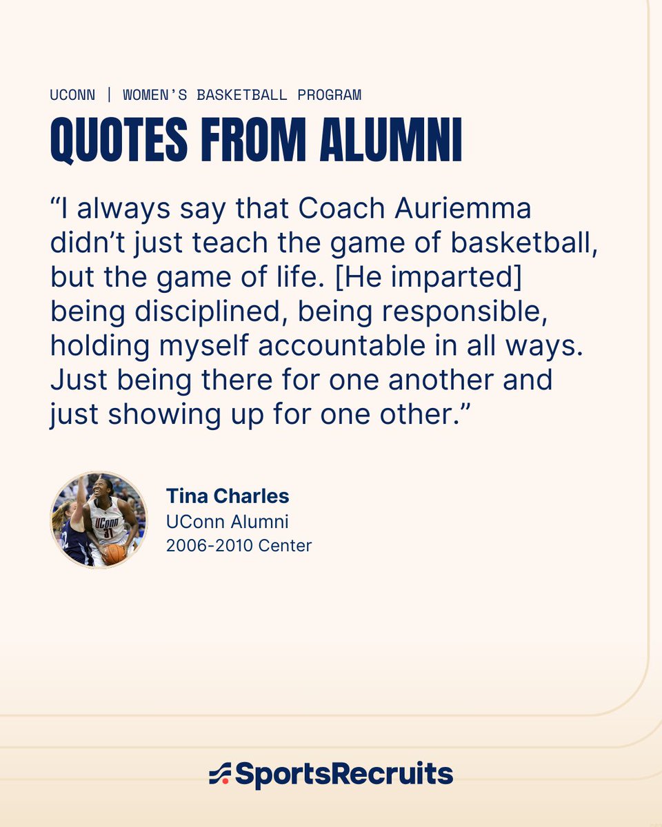 Sports_Recruits's tweet image. Want to play basketball at the next level? Connect with coaches and discover programs like UConn Women’s Basketball using your SportsRecruits profile. Take control of your recruiting journey. 📈 bit.ly/3QPmS5n
#ProgramSpotlight #UConnWBasketball #SportsRecruits…
