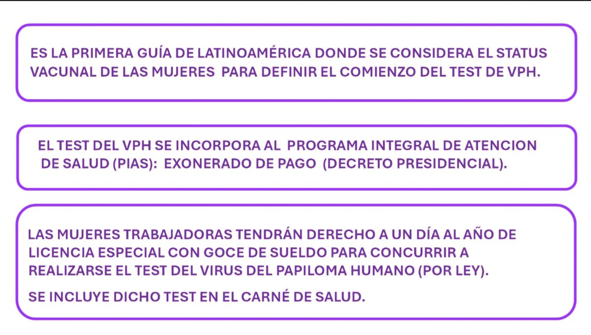 URUGUAY AVANZA !!! A iniciativa del Programa Nacional de Control del Cáncer con el aval de Autoridades Ministeriales y con los diferentes actores involucrados, se cambia de paradigma en el tamizaje del cáncer de cuello uterino con importantes beneficios para la población uruguaya