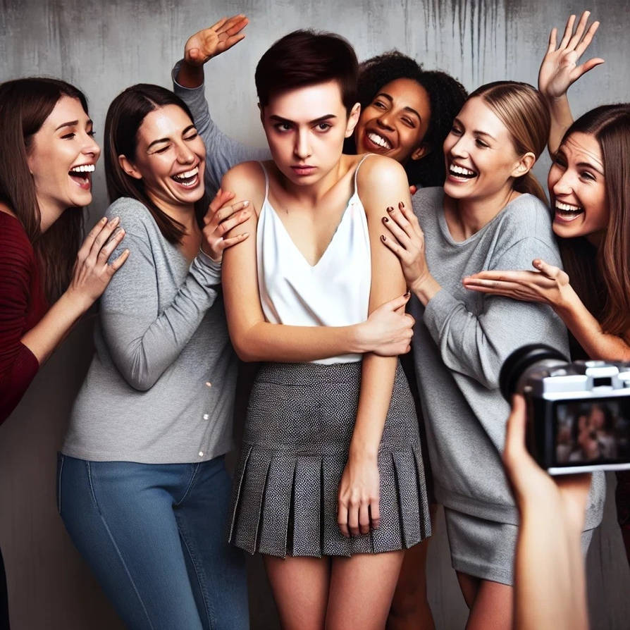 MissLilyQ's tweet photo. Poor Daniel, looks like his landlord Vicky and her friends are just begining to have fun with him ��� 

"from now on, you'll be paying your rent in a very different way. We're going to open you a little OnlyFans account..."

#sissy #feminization #sissystory #bdsmِ 
Full story link https://t.co/5NHGHtzdX2