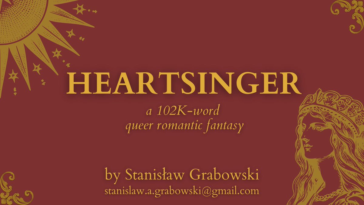 sunwitchery's tweet image. #WritingCommunity, I’m excited to share the #agentsguide for the novel I #amquerying : HEARTSINGER, an adult queer romantic fantasy. 
THE FOXGLOVE KING x A MARVELLOUS LIGHT. 
Leo, a genderqueer blacklisted opera singer seduces a holy hero in a desperate attempt at his big break.