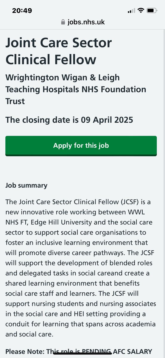 Kevin Parker-Evans (He/Him) (@k_mantron) on Twitter photo An one of its kind opportunity to work with us <a href="/WWLNHS/">WWL NHS</a> <a href="/edgehill/">Edge Hill University</a> <a href="/WiganCouncil/">Wigan Council</a> in this amazing collaborative role as Joint Care Sector Clinical Fellow (Band 7) jobs.nhs.uk/candidate/jobaβ¦
Come and make the difference with us π€©
<a href="/sturdy_deborah/">Deborah Sturdy</a> <a href="/JackieALeigh/">Professor Jacqueline Leigh</a> <a href="/edgehill/">Edge Hill University</a> <a href="/emmajayaddie/">Emma Addie</a> An one of its kind opportunity to work with us <a href="/WWLNHS/">WWL NHS</a> <a href="/edgehill/">Edge Hill University</a> <a href="/WiganCouncil/">Wigan Council</a> in this amazing collaborative role as Joint Care Sector Clinical Fellow (Band 7) jobs.nhs.uk/candidate/jobaβ¦
Come and make the difference with us π€©
<a href="/sturdy_deborah/">Deborah Sturdy</a> <a href="/JackieALeigh/">Professor Jacqueline Leigh</a> <a href="/edgehill/">Edge Hill University</a> <a href="/emmajayaddie/">Emma Addie</a>