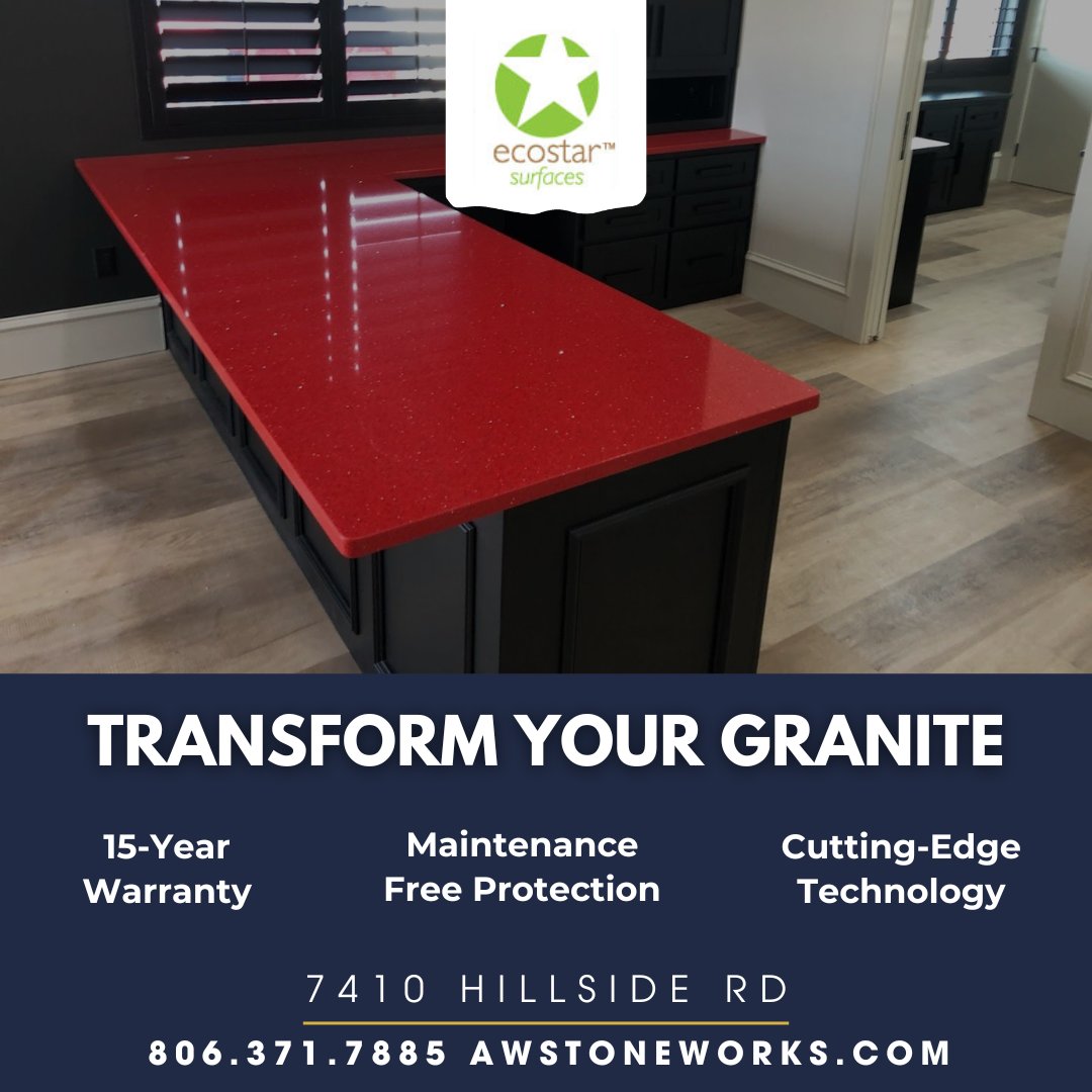 AdobeStoneWorks's tweet image. ✨ Is your Granite Maintenance Free and Guaranteed?
ECOstar has proven itself to physically change the surface of your Granite. 🏡💎
📞 Call 806-371-7885 or visit us at bit.ly/AdobeECOstar to learn more!
#Ecostar #StoneProtection #AdobeWalls #AmarilloTX