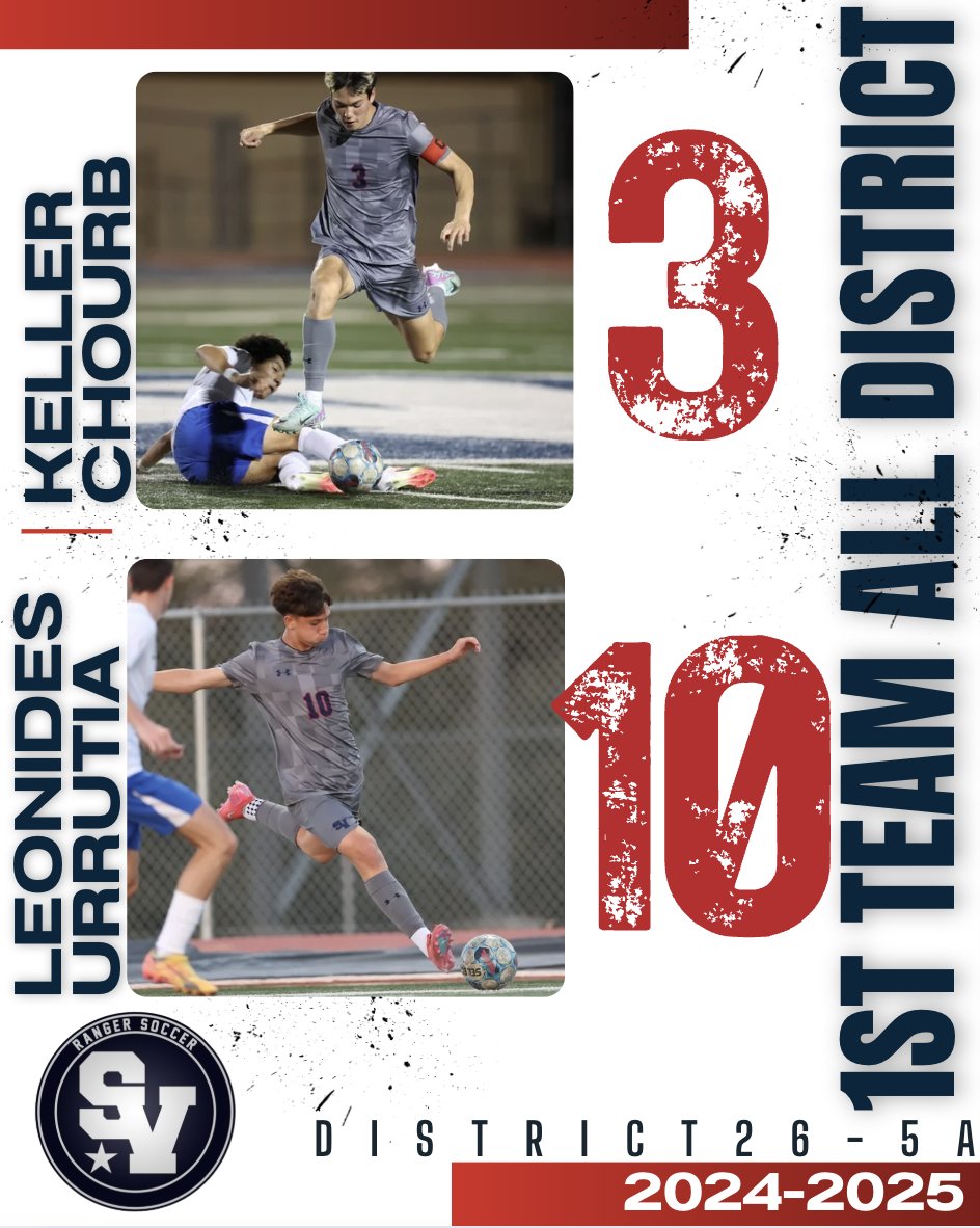 🚨PROUD POST ALERT (1/3): Keller Chourb and Leonides Urrutia earned FIRST TEAM All District!!!
These two definitely are deserving of this accomplishment and we are super proud of them! Awesome end to your senior year Keller! 👏🏼 🙌🏼