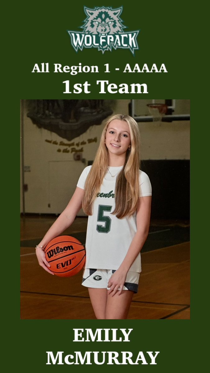 I am honored to be selected to the 1st team all Region for 5A Region-1 in the State of Georgia. A big “Thank you” to my team &amp; coaches for supporting me this year as Team Captain. I am grateful to have been selected to the All Region Team for both my Freshman &amp; Sophomore season🏀