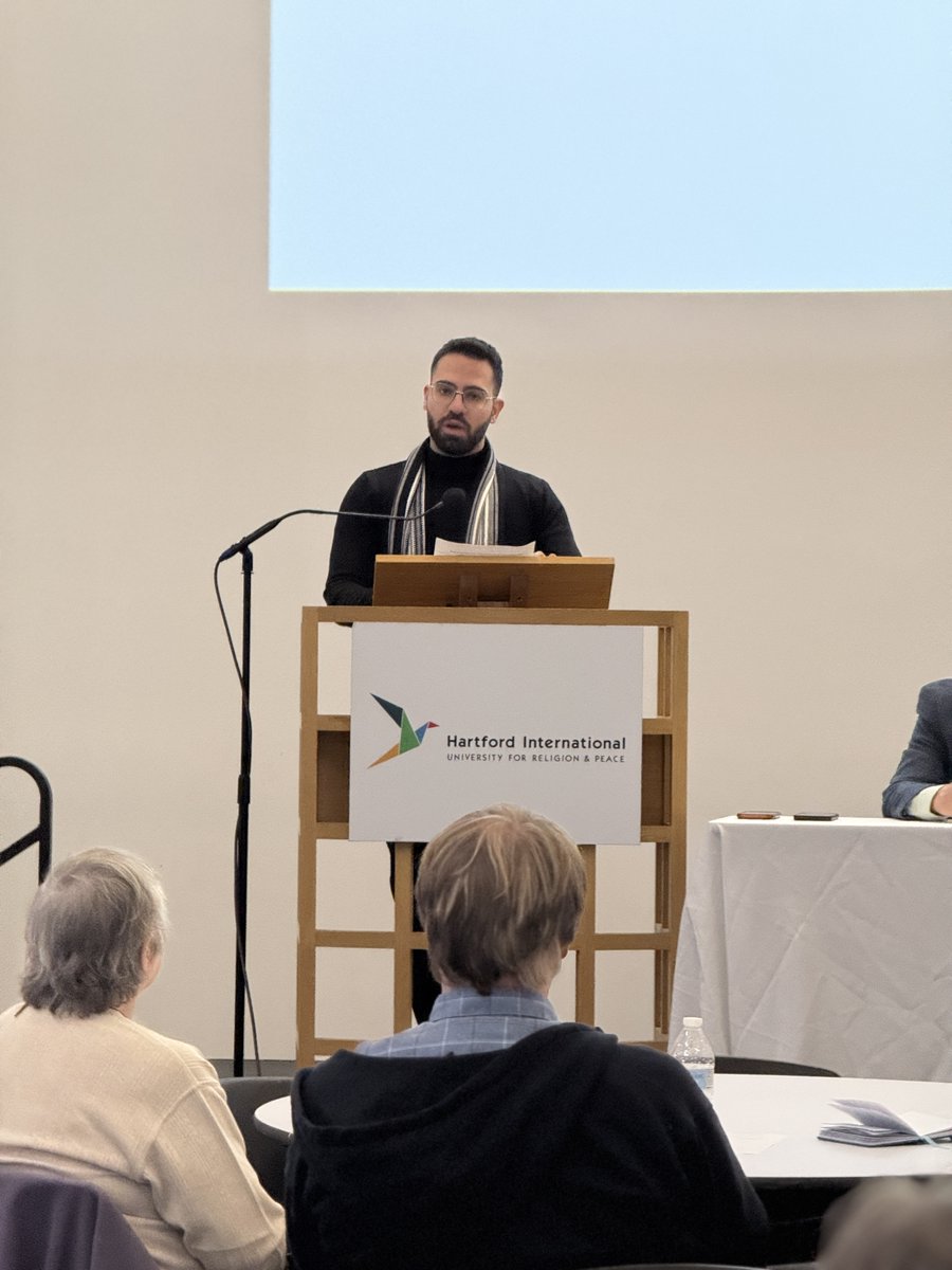 Simon Awad, the executive director of the Environmental Education Center (EEC) in Beit Jala, West Bank, and others spoke at the "Greening Palestine: Presentation and Eco-Justice Iftar."