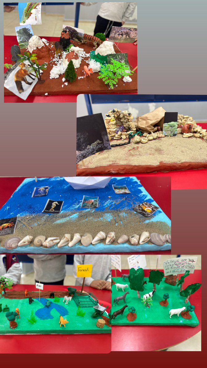Grade 2 kicked off their Landforms Mini Exhibition.
Each group proudly presented their projects to Grade 1 visitors. Sharing knowledge and creativity! 
  #MiniExhibition #StudentVoice 
#StudentAgency #InquiryBasedLearning
<a href="/Hhhsinfo/">Houssam Hariri HS</a>  <a href="/dina_jradi/">Dina Jradi</a>  <a href="/TawilNoor/">Noor Taweel</a>  <a href="/sashgh/">Sasha Ghosn</a>