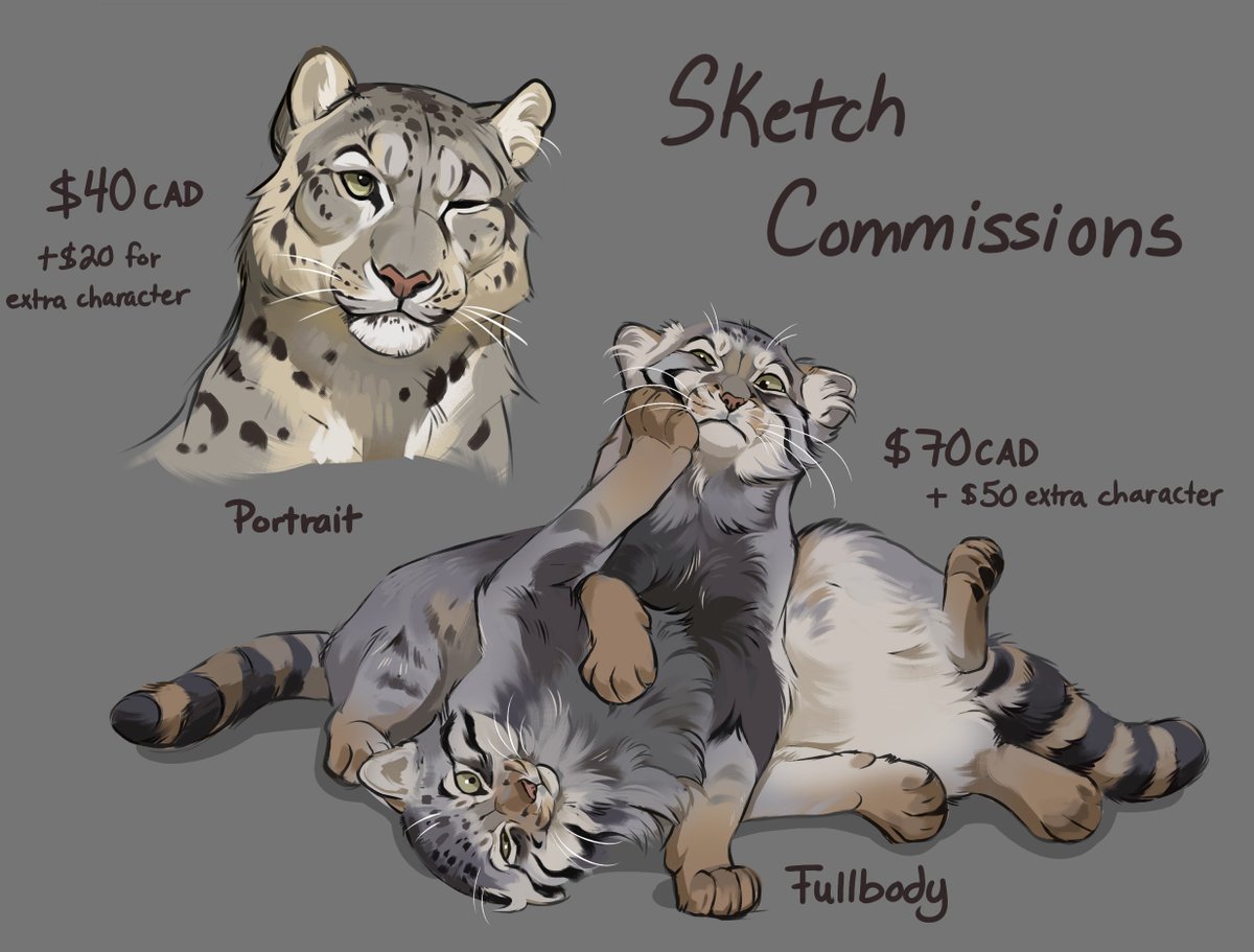 nali_draws's tweet image. In need of some extra funds this month, so I&apos;m taking some simple sketch commissions! If you&apos;re interested toss me a dm💜