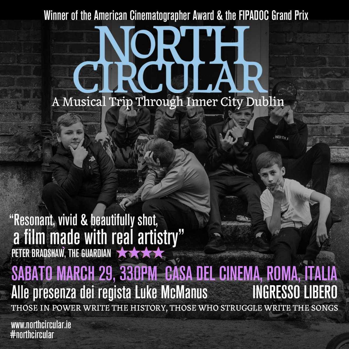 Luke McManus (@lukemcmanus) on Twitter photo Looking forward to presenting <a href="/northcircular_/">North Circular - Back In Cinemas Now</a> in Rome this weekend in the <a href="/CasadelCinema/">Casa del Cinema</a> at Villa Borghese, many thanks to <a href="/IrishFilmFesta/">IRISH FILM FESTA</a> for making it happen - It's happening at 330pm, Saturday March 29th. #northcircular Looking forward to presenting <a href="/northcircular_/">North Circular - Back In Cinemas Now</a> in Rome this weekend in the <a href="/CasadelCinema/">Casa del Cinema</a> at Villa Borghese, many thanks to <a href="/IrishFilmFesta/">IRISH FILM FESTA</a> for making it happen - It's happening at 330pm, Saturday March 29th. #northcircular