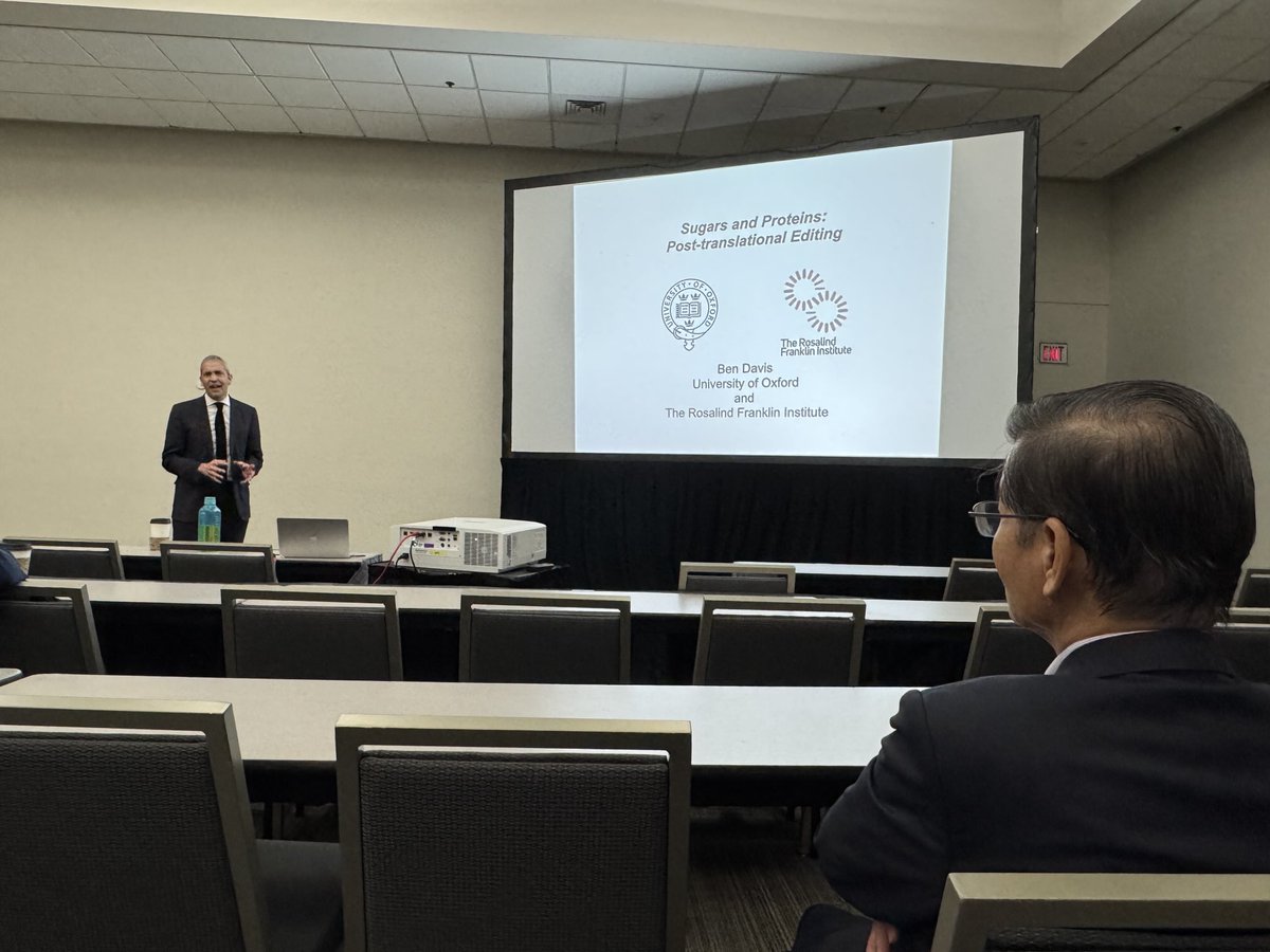 Peter Seeberger (@peterseeberger) on Twitter photo Prof Ben Davis <a href="/UniofOxford/">University of Oxford</a> speaking at Chi-Huey Wong <a href="/scrippsresearch/">Scripps Research</a> Symposium during American Chemical Society Meeting in San Diego about proteins and carbohydrates. Prof Ben Davis <a href="/UniofOxford/">University of Oxford</a> speaking at Chi-Huey Wong <a href="/scrippsresearch/">Scripps Research</a> Symposium during American Chemical Society Meeting in San Diego about proteins and carbohydrates.