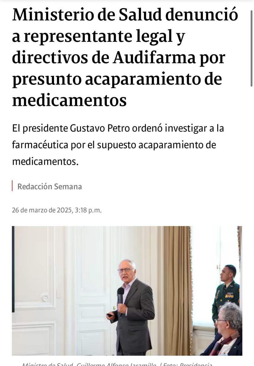 IvonneMilenaGo's tweet photo. Genteeee, vieron esto. Vamos a mostrar esto. El Ministro de Salud está sacando a flote los entuertos de los directivos de Audifarma por estar acaparando medicamento. Mostremos eso. https://t.co/WcQWGcQ2nC