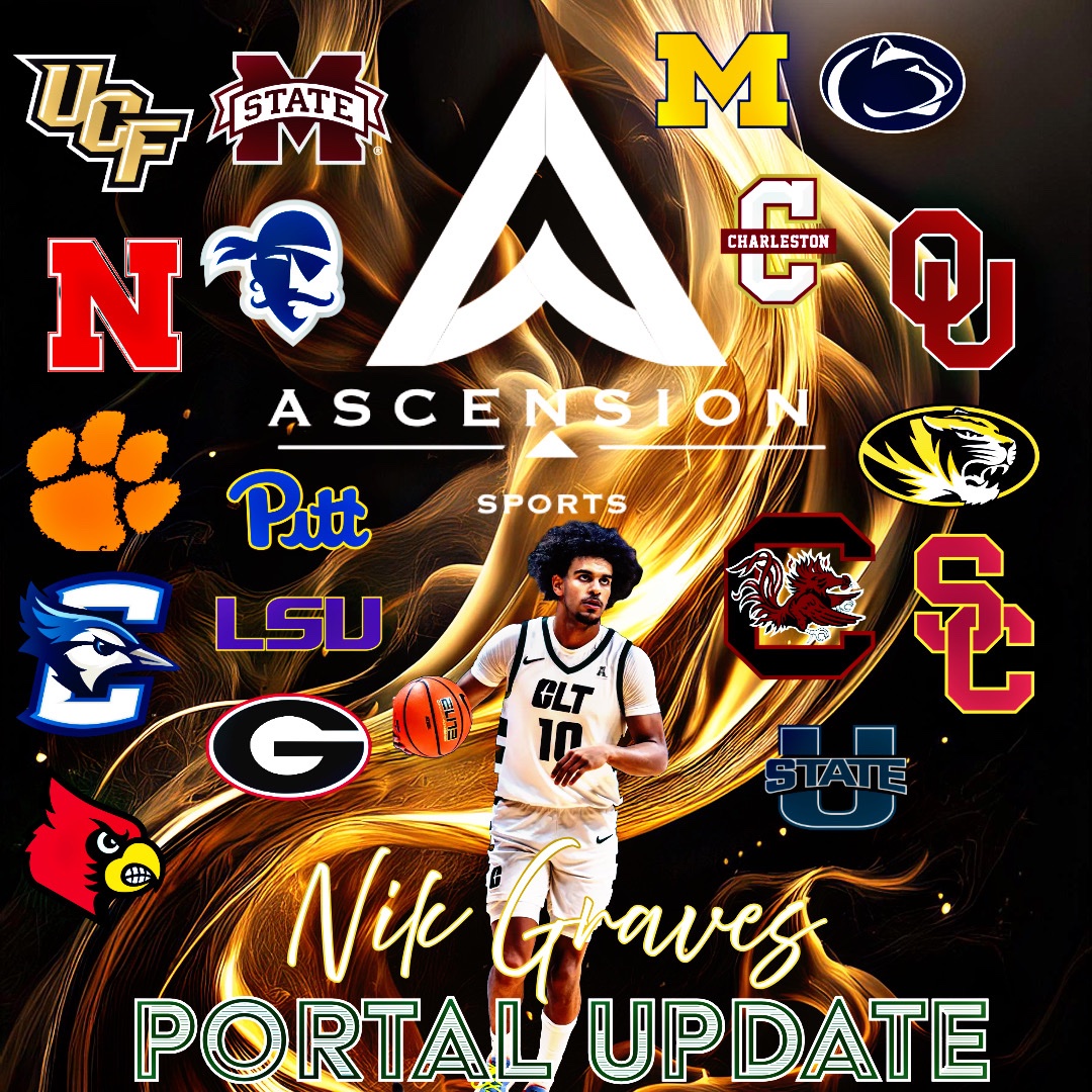 Ascension Sports client Nik Graves is highly coveted in the portal. Programs with interest please contact @coach_cannontf of @ascensionsportsmgmt #KeepAscending #ProgramChangerz #PortalSzn #GetInGetOut