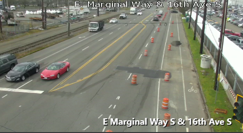 Erignal Way Sでのスケジュールされた道路ワークS 16th Ave S＆14th