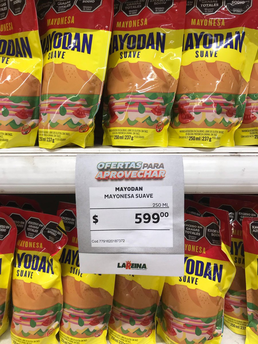 PreciosRosario2's tweet photo. #PaseandoPorElSuper
📍 @super_lareina
💰 $599 Mayonesa #Mayodan
💰 $699 Puré de tomates #Arcor
💰 $790 Arroz #Máximo
💰 $999 Galletitas #Serranitas
#FotoTestigo 📸 https://t.co/gZc3HBtWGu