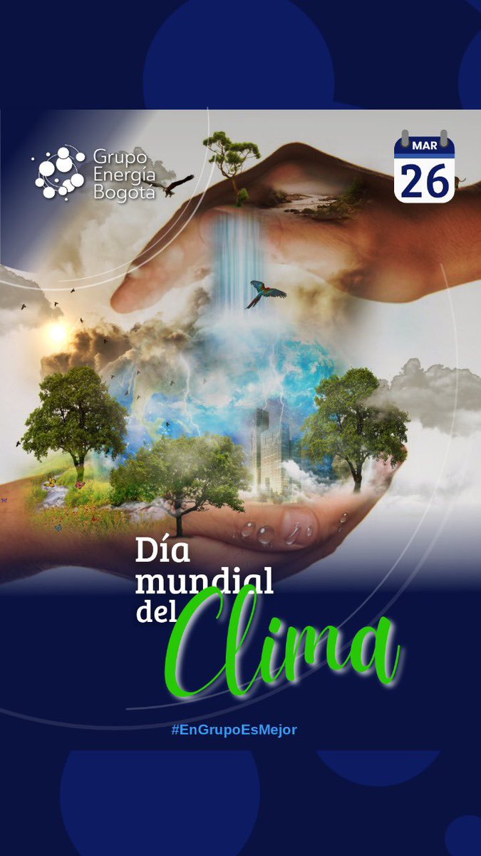 GrupoEnergiaBog's tweet image. Hoy, en el #DíaMundialDelClima, reafirmamos nuestro compromiso con un futuro sostenible. En el GEB, impulsamos la transición energética con soluciones limpias que protegen el planeta. ¡Juntos, hacemos la diferencia! ♻️⚡ #EnergíaSostenible #CompromisoAmbiental