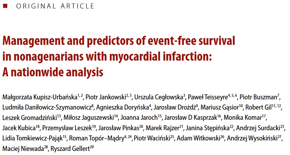 Polish Heart Journal (@heart_polish) on Twitter photo Editors’ Insights: Management and predictors of event-free survival in nonagenarians with myocardial infarction: A nationwide analysis
journals.viamedica.pl/polish_heart_j…
Read also the Editorial by <a href="/FConrotto/">Federico Conrotto</a> and <a href="/cescobruno/">Francesco Bruno</a> from University of Turin:
journals.viamedica.pl/polish_heart_j… Editors’ Insights: Management and predictors of event-free survival in nonagenarians with myocardial infarction: A nationwide analysis
journals.viamedica.pl/polish_heart_j…
Read also the Editorial by <a href="/FConrotto/">Federico Conrotto</a> and <a href="/cescobruno/">Francesco Bruno</a> from University of Turin:
journals.viamedica.pl/polish_heart_j…