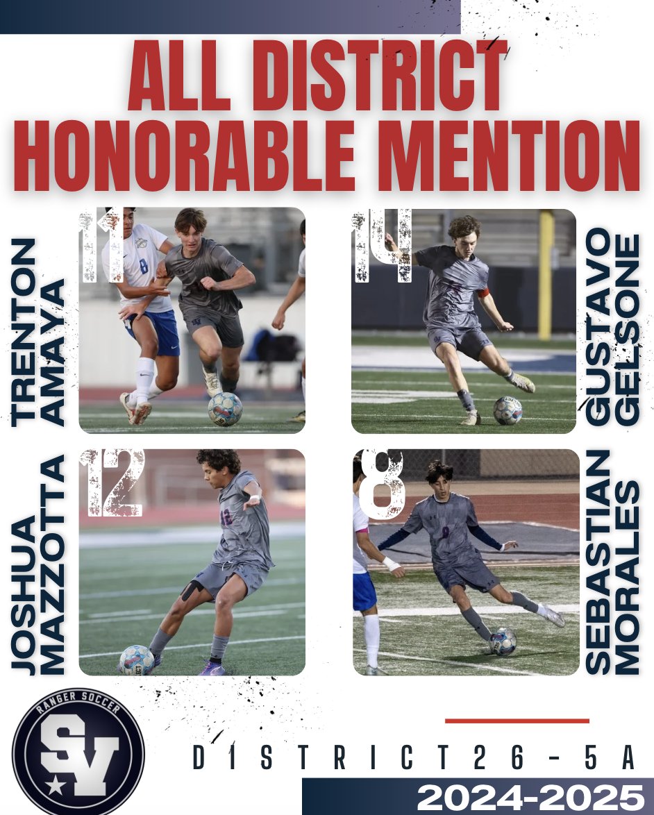 🚨PROUD POST ALERT (3/3): 
Seniors Joshua Mazzotta <a href="/joshmzat/">Joshua Mazzotta</a> and Sebastian Morales @sebby_.11 and Juniors Gustavo Gelsone @gussypoo27 and Trenton Amaya @trent_amaya85 earned All District Honorable Mention this season! Congrats boys! 👏🏼