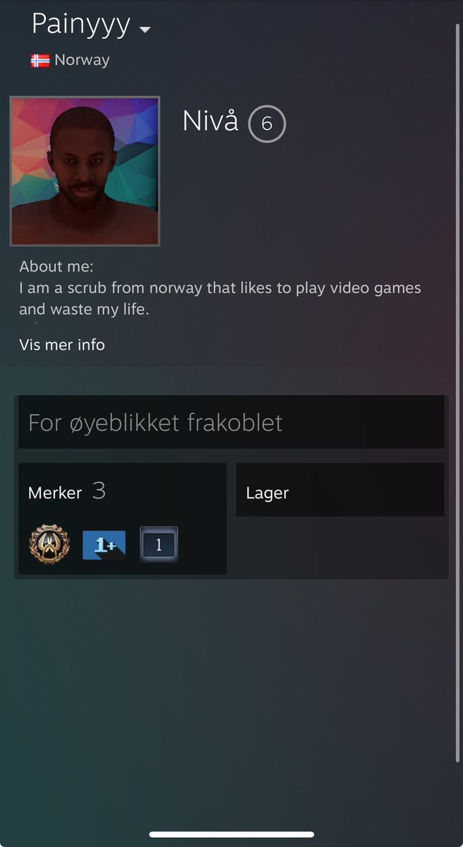So someone’s doing some funny impersonation of me adding some of my friends on steam.

Do not add the account, it’s not me. I have no clue why of all people to pretend to be you’d choose me but ok.

I have no clue what the intentions are, still yet to write to anyone.