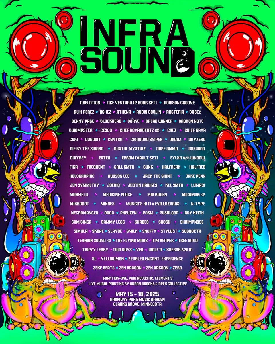 INFRASOUND 2025 LINE UP!