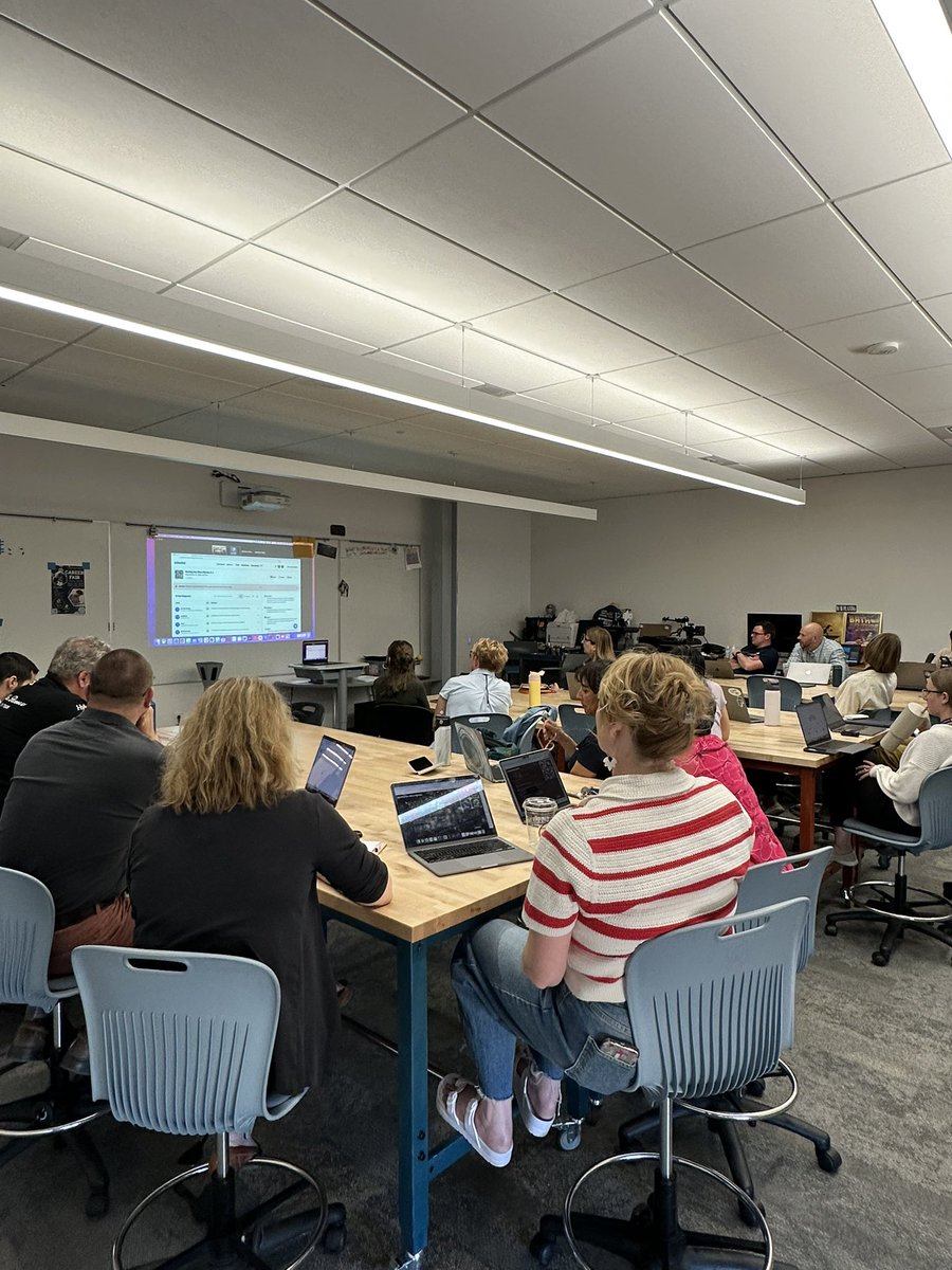 The staff at the <a href="/ICSVVSD/">Innovation Center</a> was trained on <a href="/GetSchoolAI/">SchoolAI</a> they had some great insights and thoughtful questions. #aiready <a href="/mrkelsall/">Jason Kelsall</a> <a href="/MatthewMoulton9/">Matthew Moulton</a> <a href="/StVrainOPD/">St. Vrain OPD</a> <a href="/SVVSDdts/">SVVSD DTS</a>