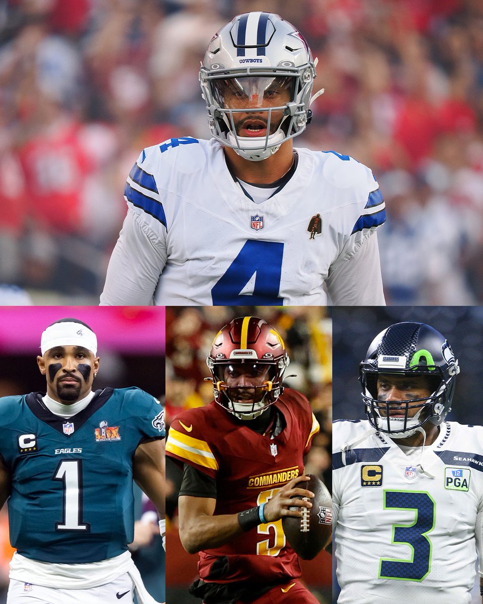 Dak Prescott is now the only starting QB in the NFC East that has not played in an NFC Championship Game 😬