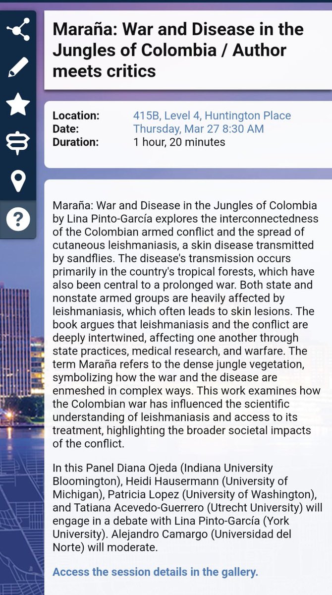 Alejandro Camargo 𓆝 𓆜 𓆞 (@prochilodus) on Twitter photo Tomorrow we will be discussing Lina Pinto’s book “Maraña: War and disease in the jungles of Colombia” <a href="/UChicagoPress/">UChicagoPress</a> at the #AAG2025 <a href="/theAAG/">American Association of Geographers</a> Feat <a href="/diana_ojedao/">Diana Ojeda</a> Heidi Haursermann, tish lopez, and <a href="/rioconpiedras/">tatiana acevedo guerrero</a> Join us! Tomorrow we will be discussing Lina Pinto’s book “Maraña: War and disease in the jungles of Colombia” <a href="/UChicagoPress/">UChicagoPress</a> at the #AAG2025 <a href="/theAAG/">American Association of Geographers</a> Feat <a href="/diana_ojedao/">Diana Ojeda</a> Heidi Haursermann, tish lopez, and <a href="/rioconpiedras/">tatiana acevedo guerrero</a> Join us!