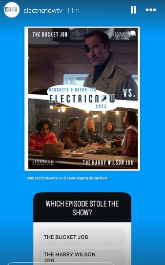 maryebrewer's tweet photo. https://t.co/V5sDgq6KEk on @instagram
FIRST ROUND of VOTING FOR @LeverageRedempt on
the instastory of @electricnowtv is now up!
You can comment in the post on the page too! 
#LeverageRedemption #TheBucketJob for me!! 
@ChristianKane01 &amp; @levarburton  best ever! https://t.co/ja2CJtRFlf